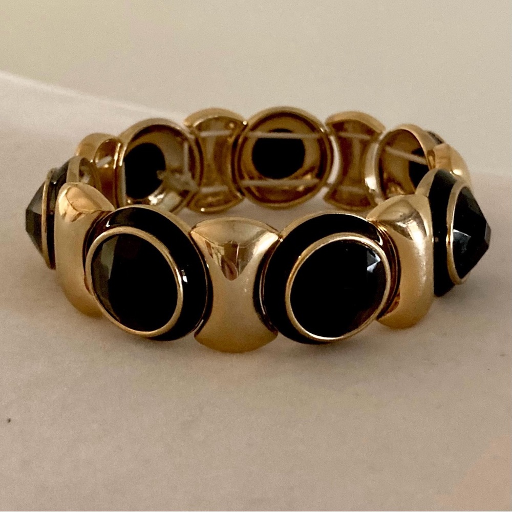Vintage Black and Gold Bracelet